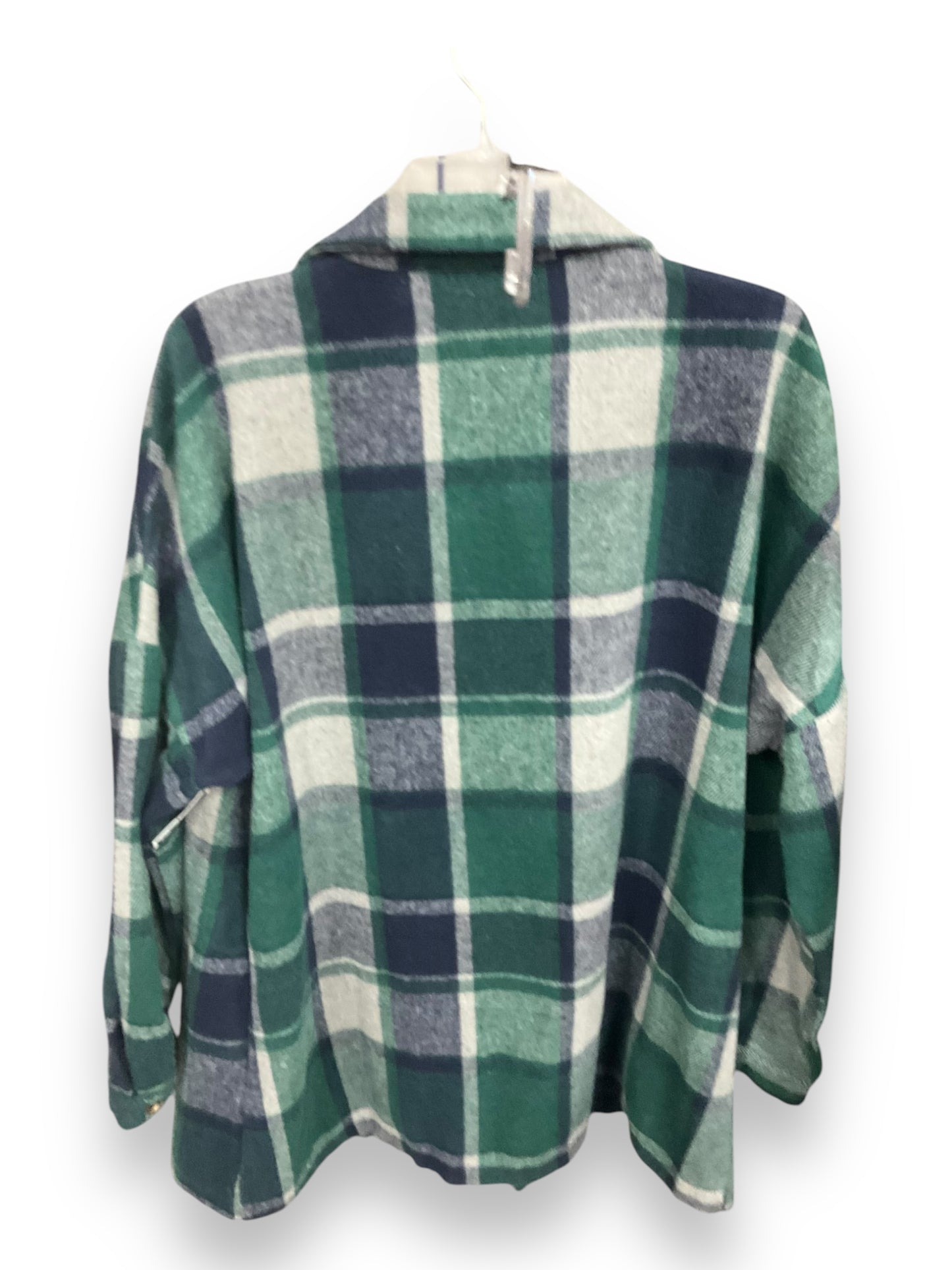 Top Long Sleeve By Clothes Mentor In Plaid Pattern, Size: L