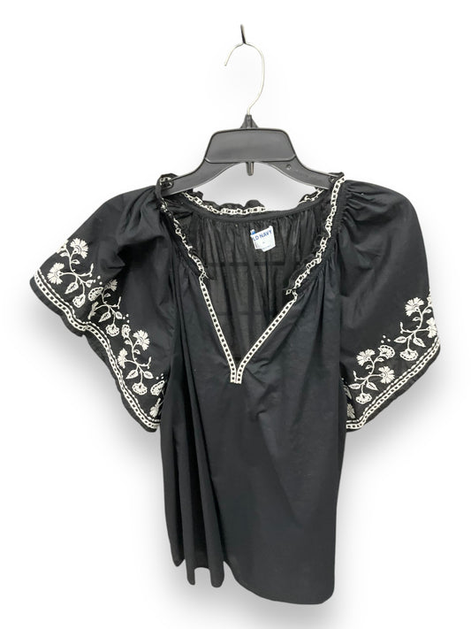 Top Short Sleeve By Old Navy In Black & White, Size: L