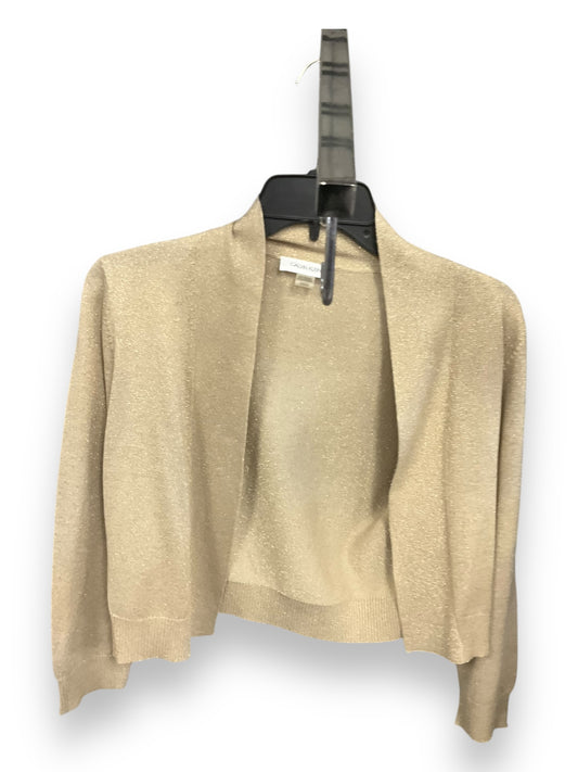 Cardigan By Calvin Klein In Gold, Size: M