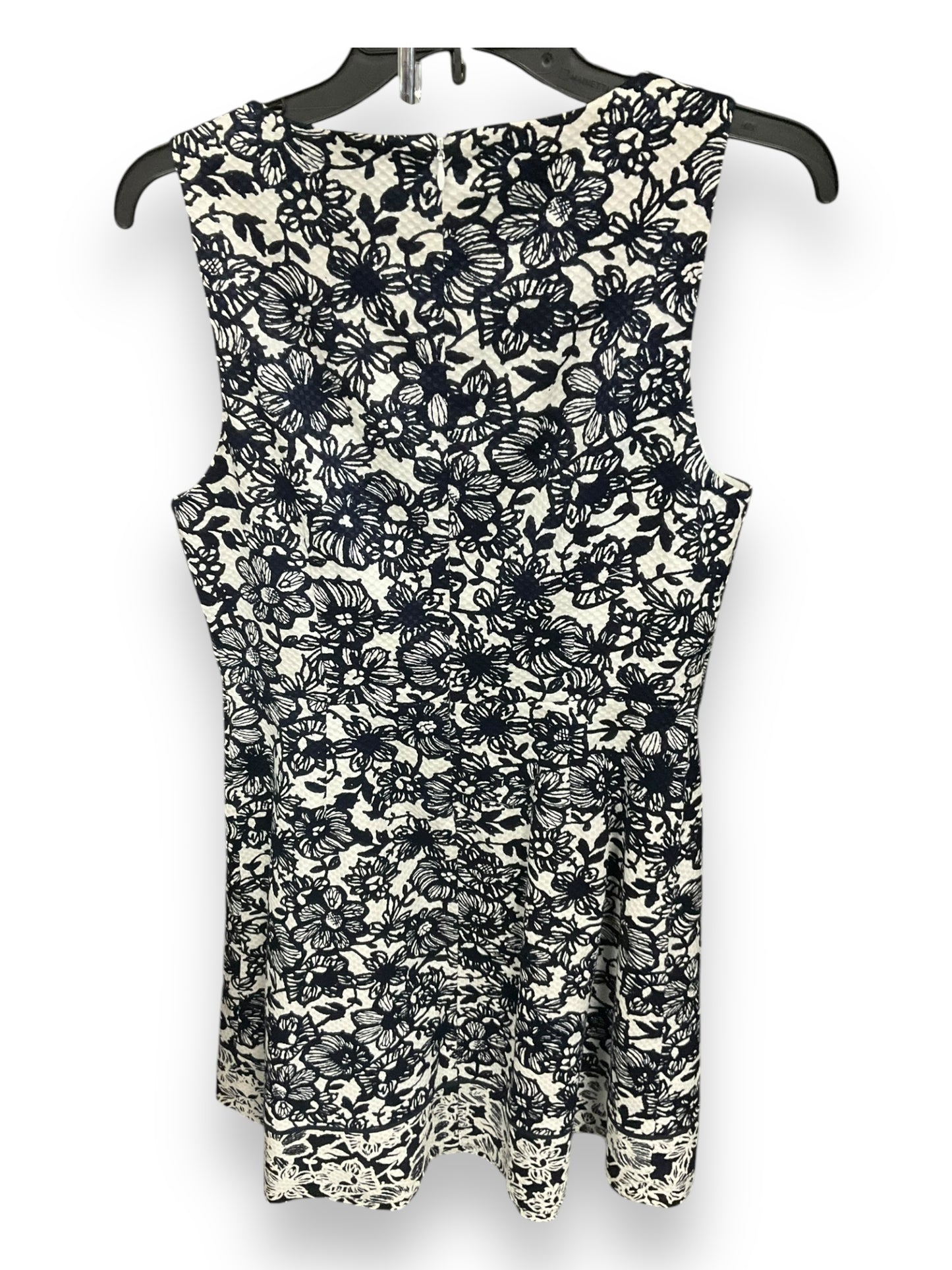 Dress Casual Midi By Limited In Blue & White, Size: 10