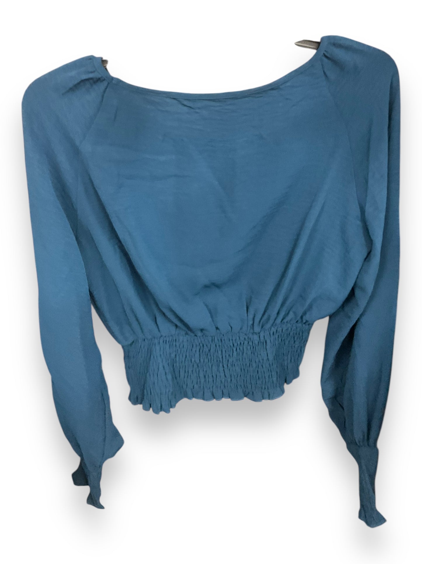 Top Long Sleeve By Cupshe In Teal, Size: S