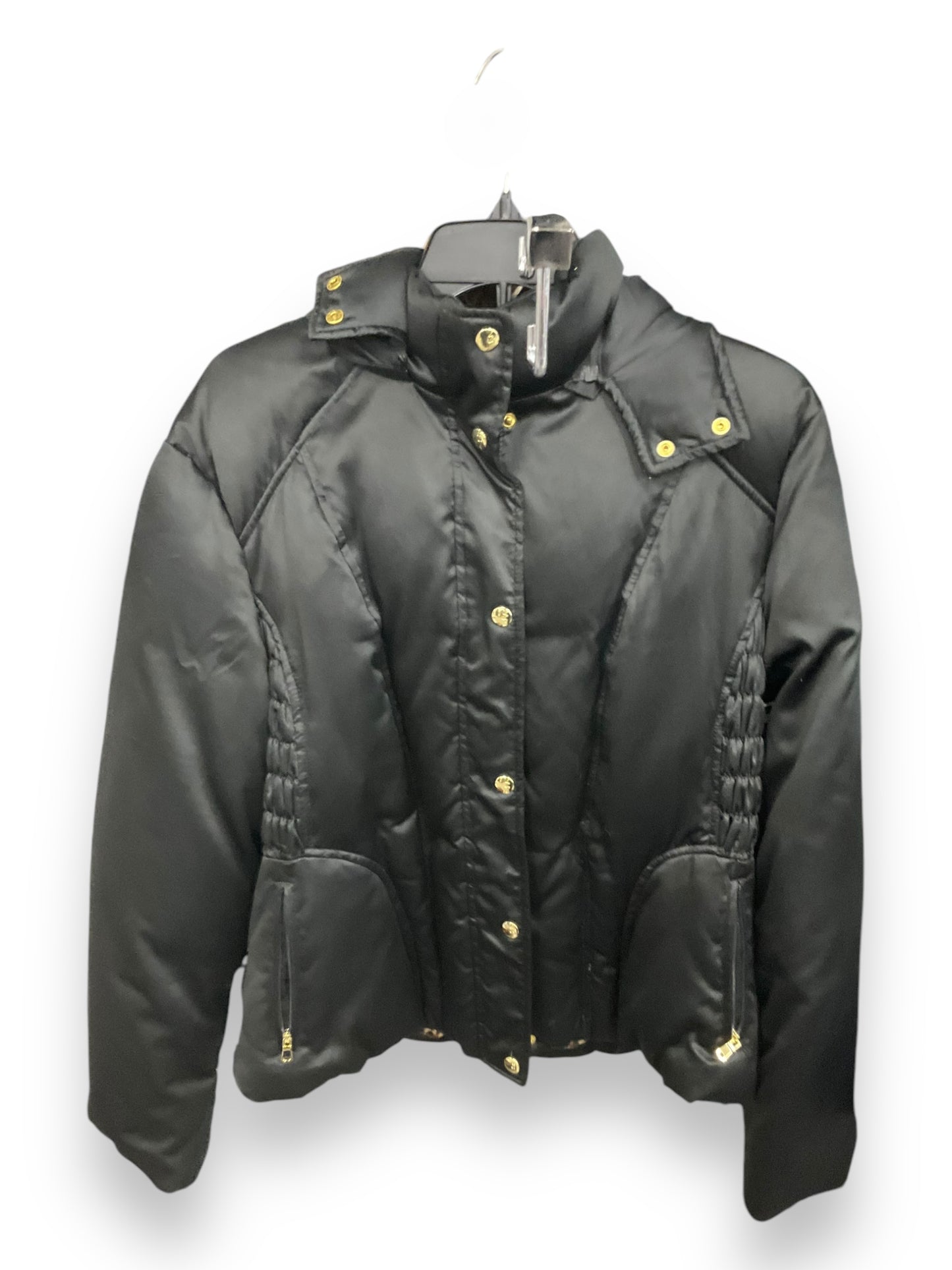 Coat Puffer & Quilted By Gallery In Black, Size: Xl