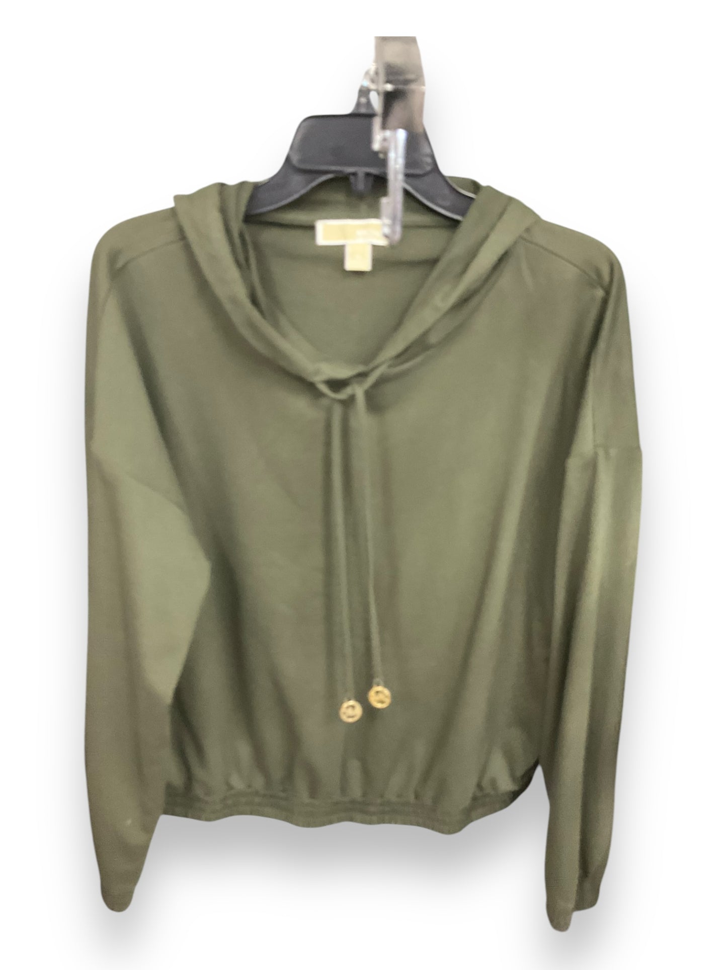 Sweatshirt Hoodie By Michael By Michael Kors In Green, Size: Xl