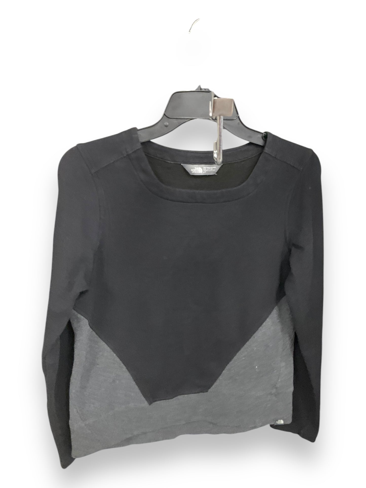 Top Long Sleeve By The North Face In Black & Grey, Size: S