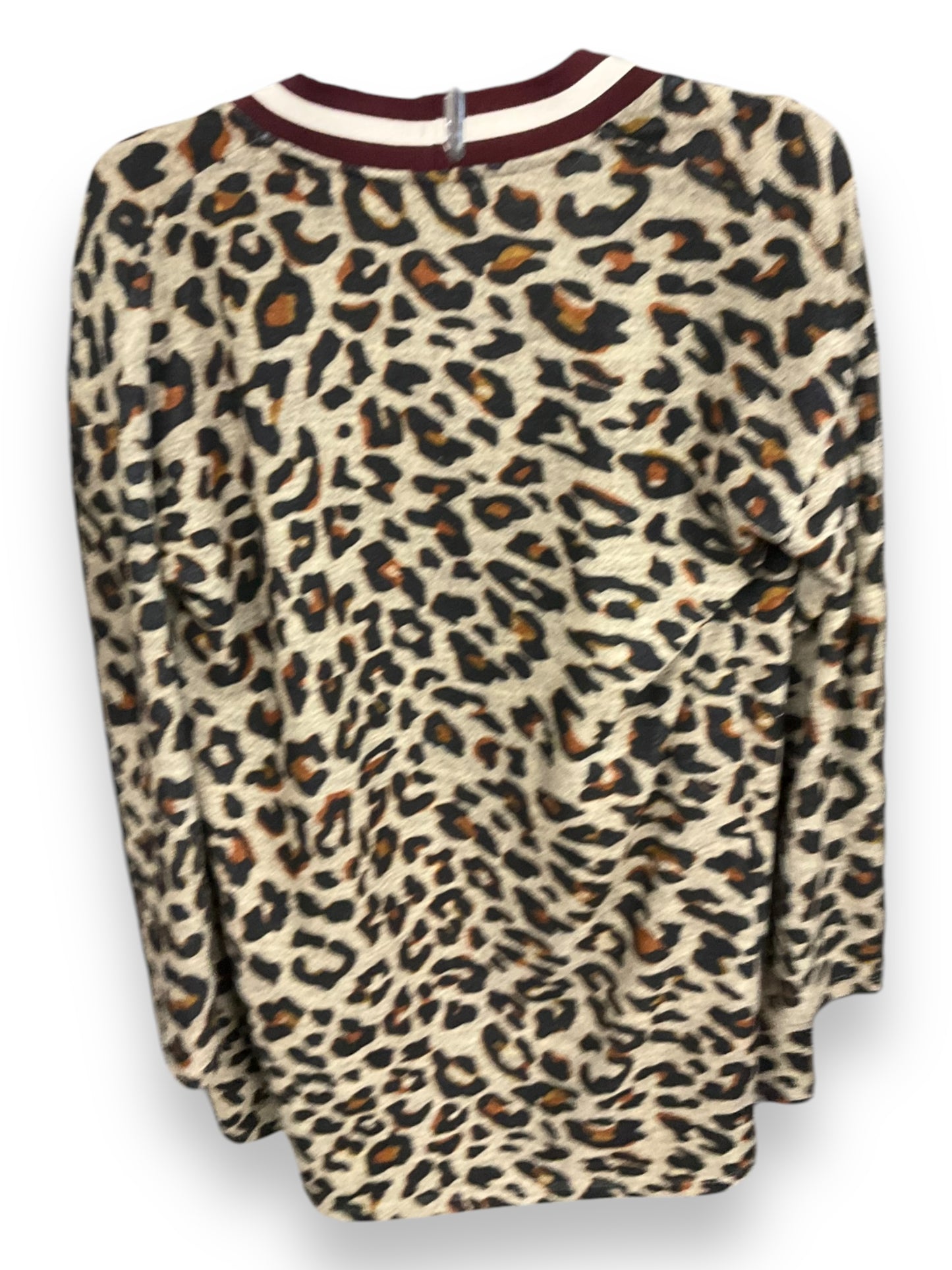 Cardigan By Massini In Animal Print, Size: S