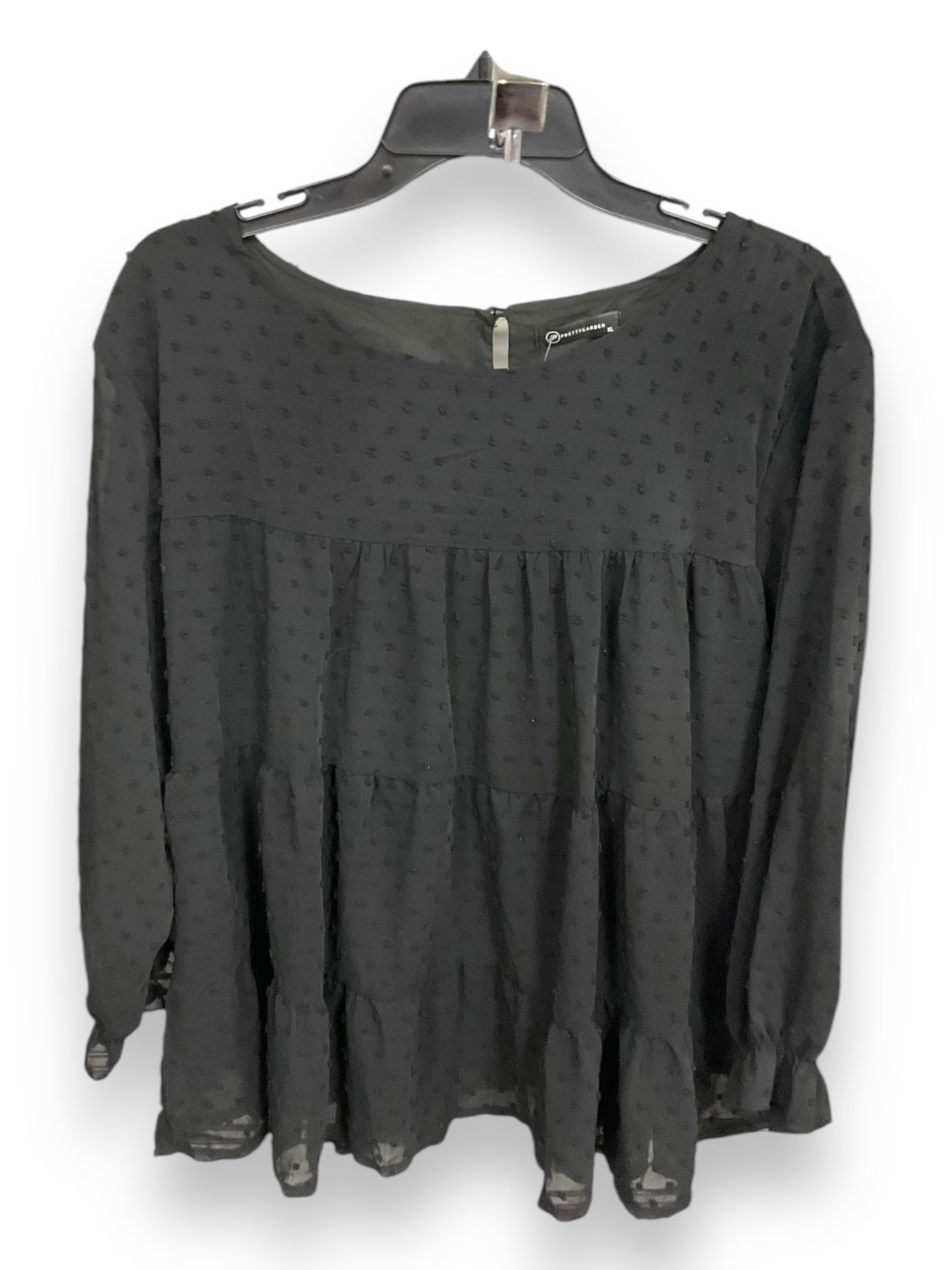 Top Long Sleeve By Clothes Mentor In Black, Size: Xl