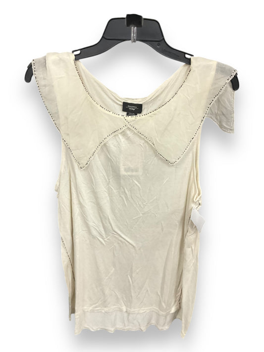 Top Sleeveless By Deletta In Ivory, Size: Xl