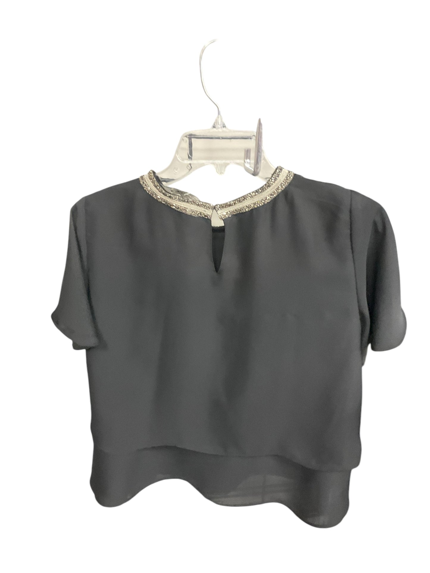 Top Short Sleeve By Zara Basic In Black, Size: Xs