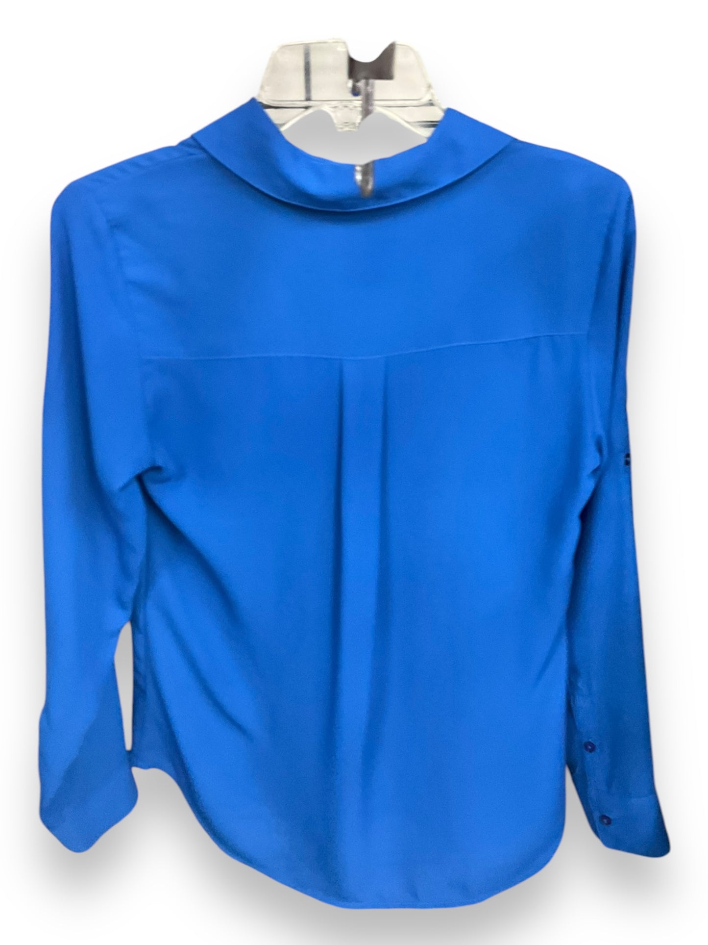 Top Long Sleeve By Express In Blue, Size: Xs