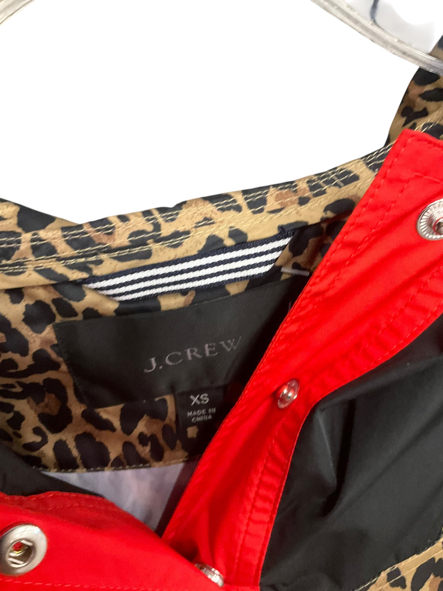 Jacket Windbreaker By J. Crew In Animal Print, Size: Xs