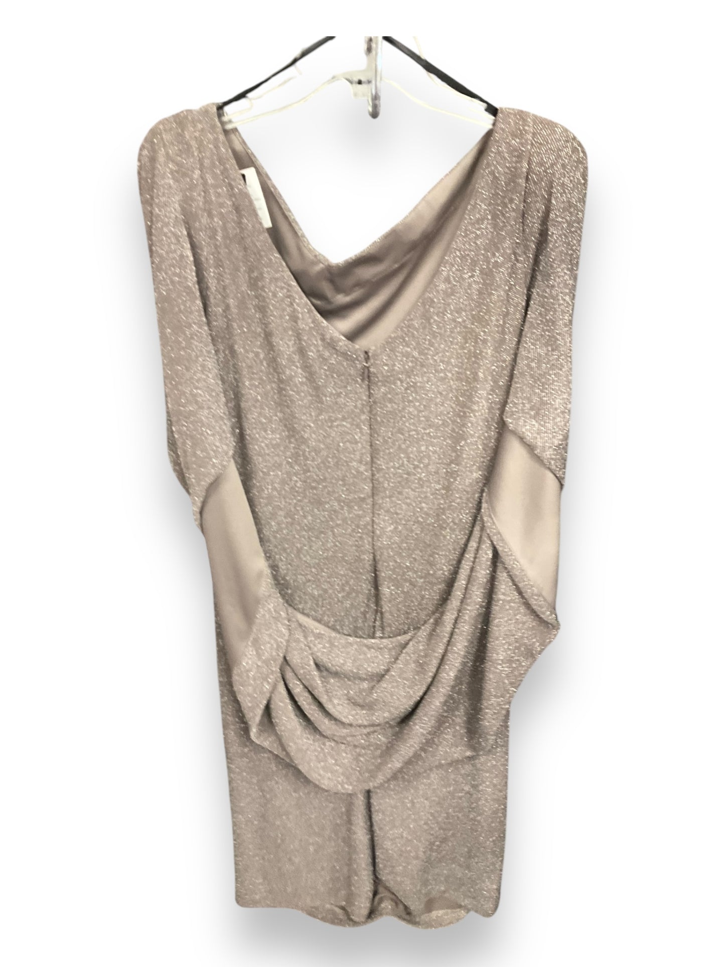 Dress Party Midi By Betsy And Adam In Taupe, Size: 20