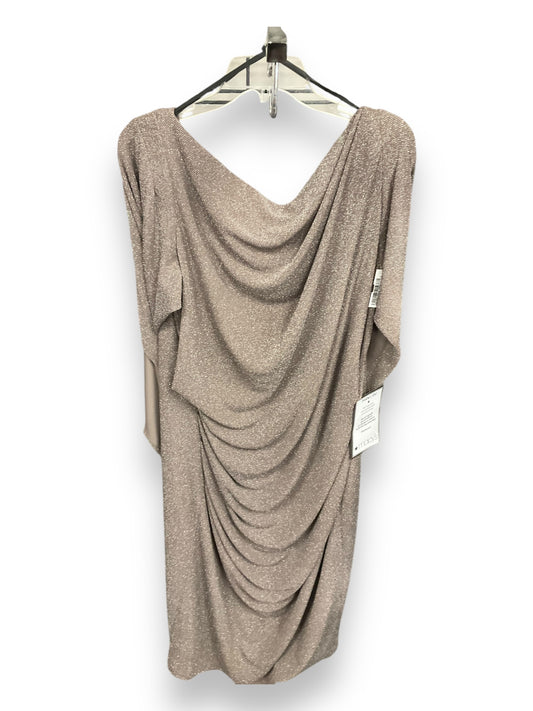 Dress Party Midi By Betsy And Adam In Taupe, Size: 20