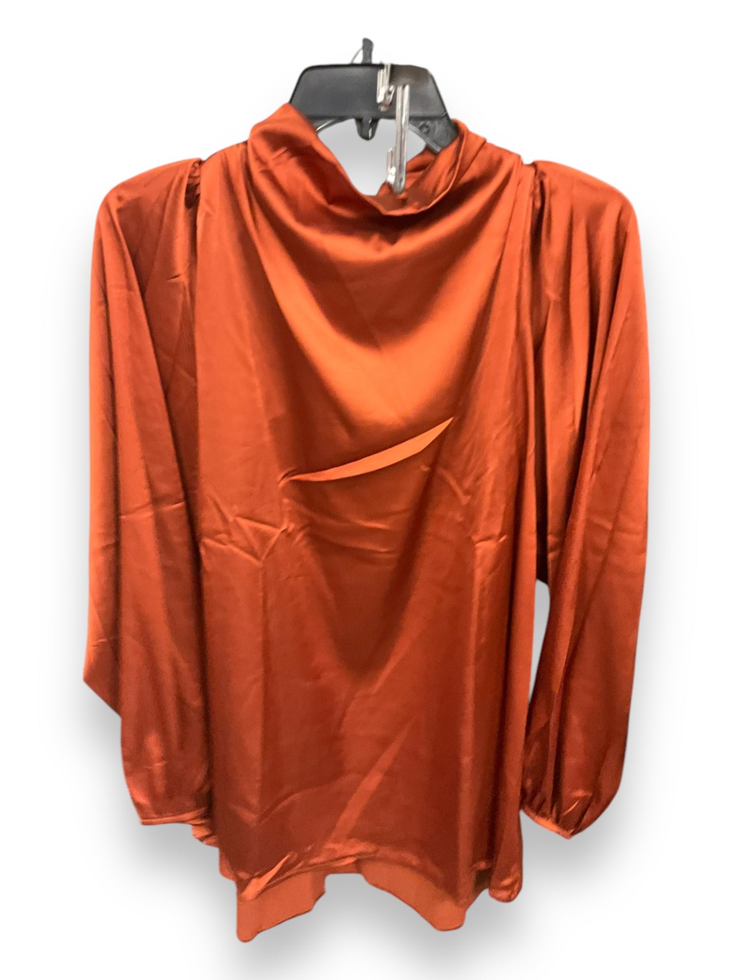 Top Long Sleeve By Chicsoul In Copper, Size: Xl