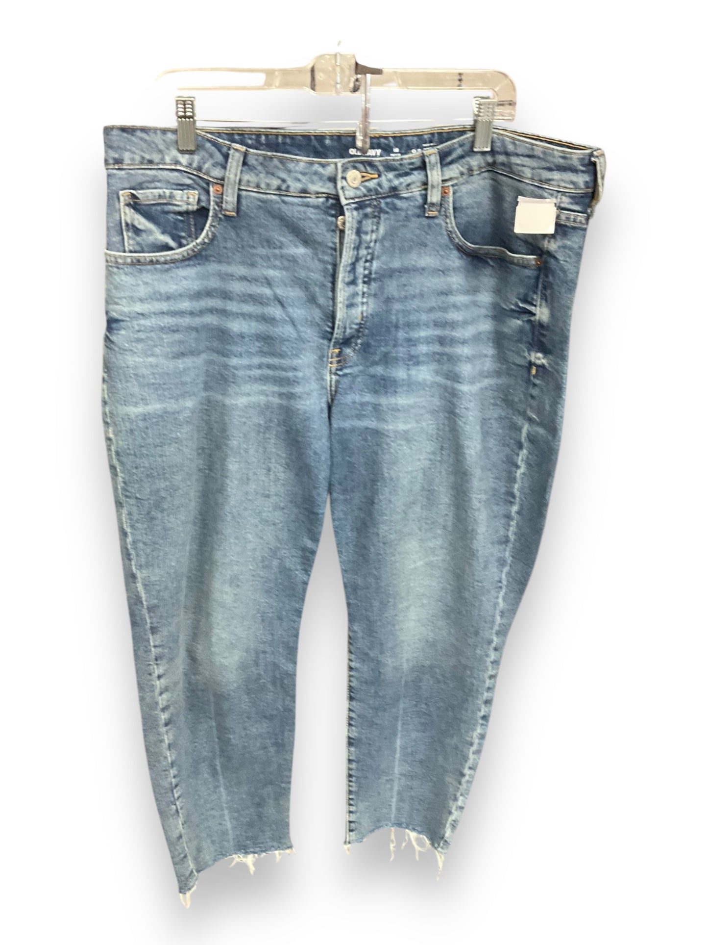 Jeans Straight By Old Navy In Blue Denim, Size: 16