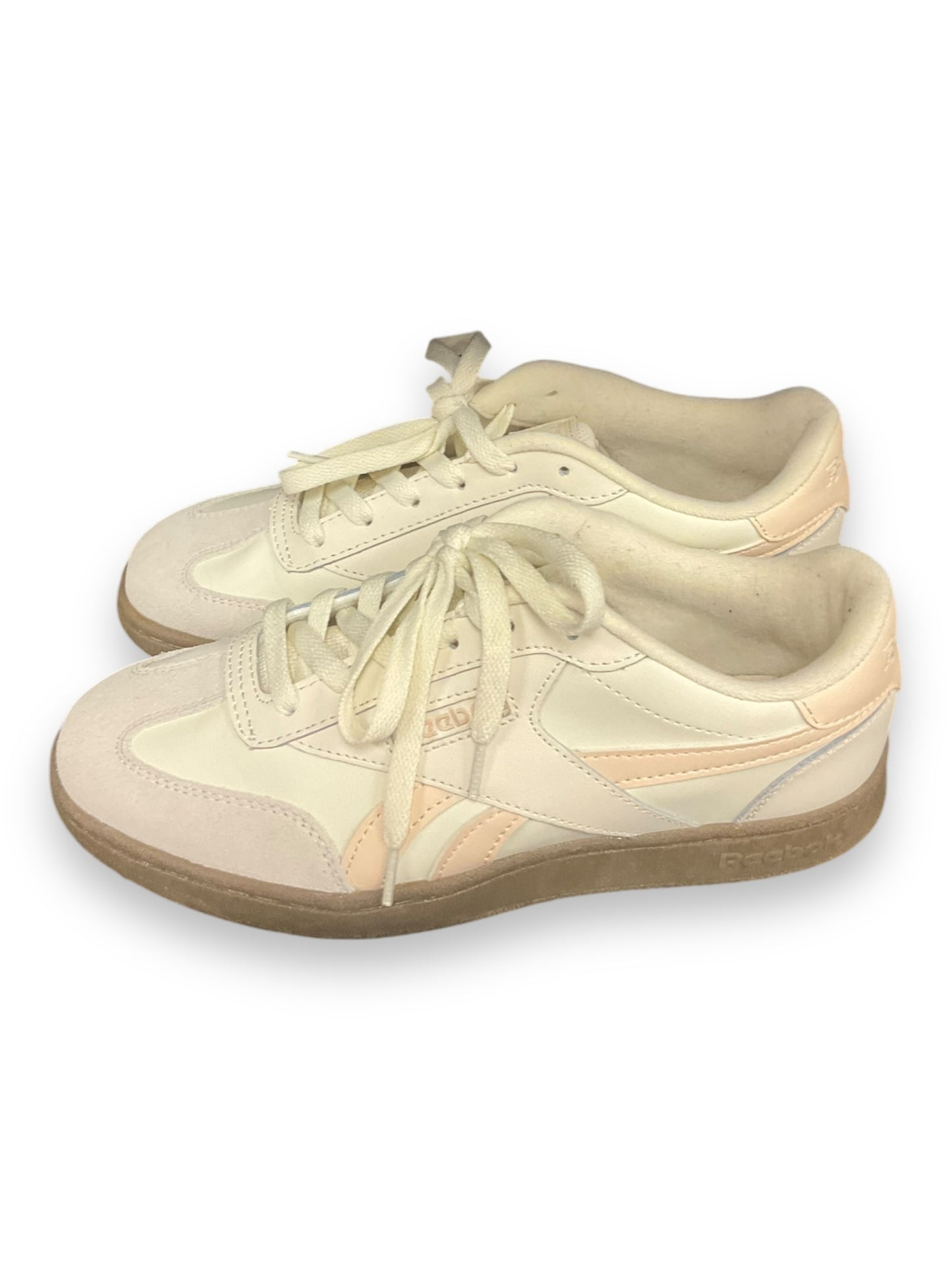 Shoes Sneakers By Reebok In Cream & Pink, Size: 8