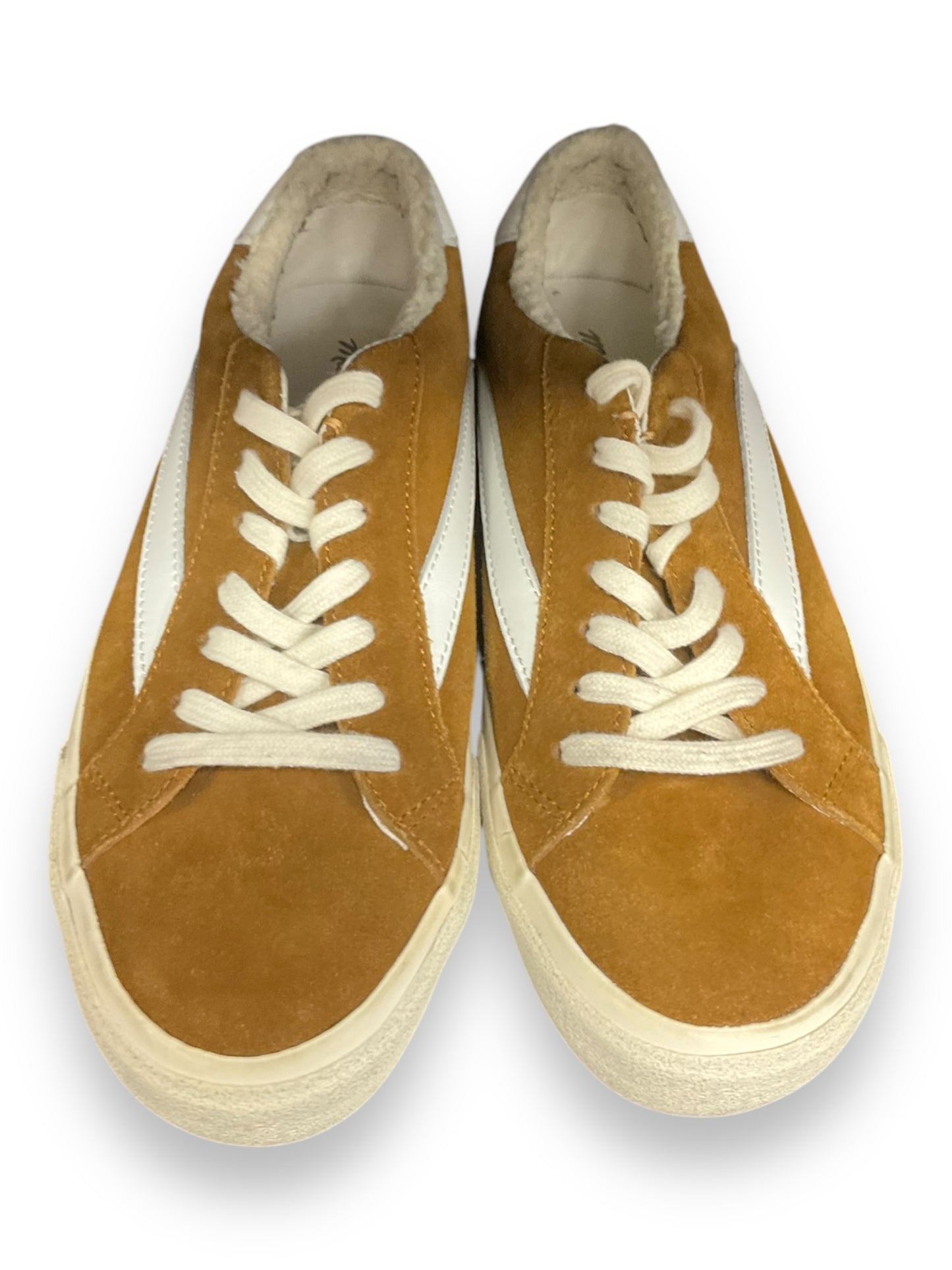 Shoes Sneakers By Madewell In Brown & White, Size: 8.5