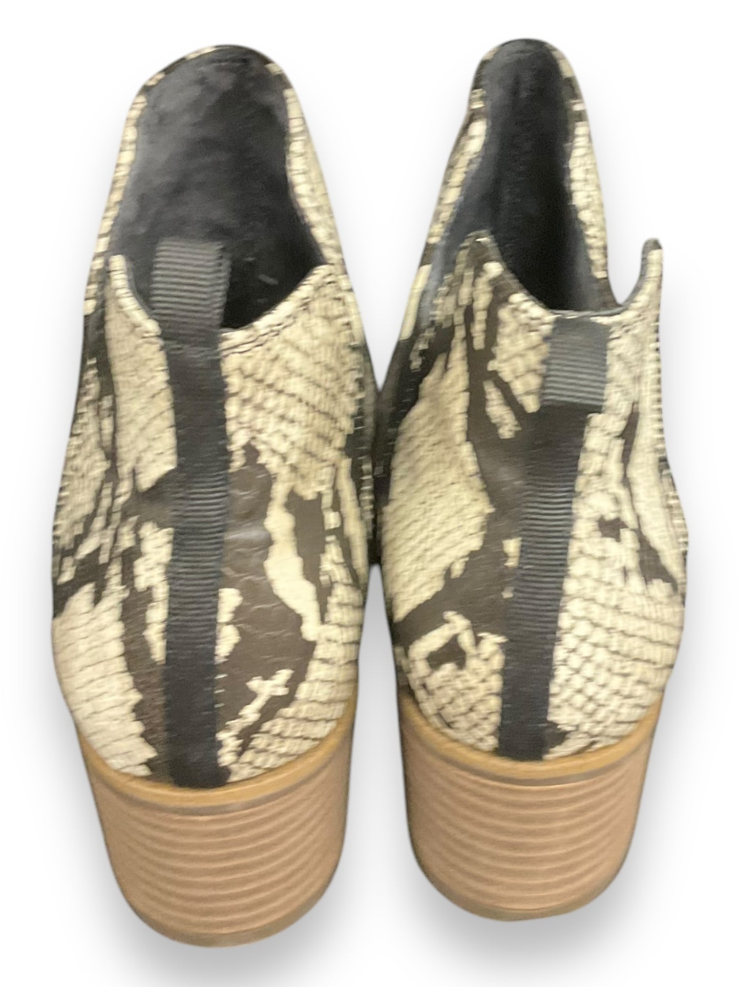 Boots Ankle Heels By Dr Scholls In Snakeskin Print, Size: 8