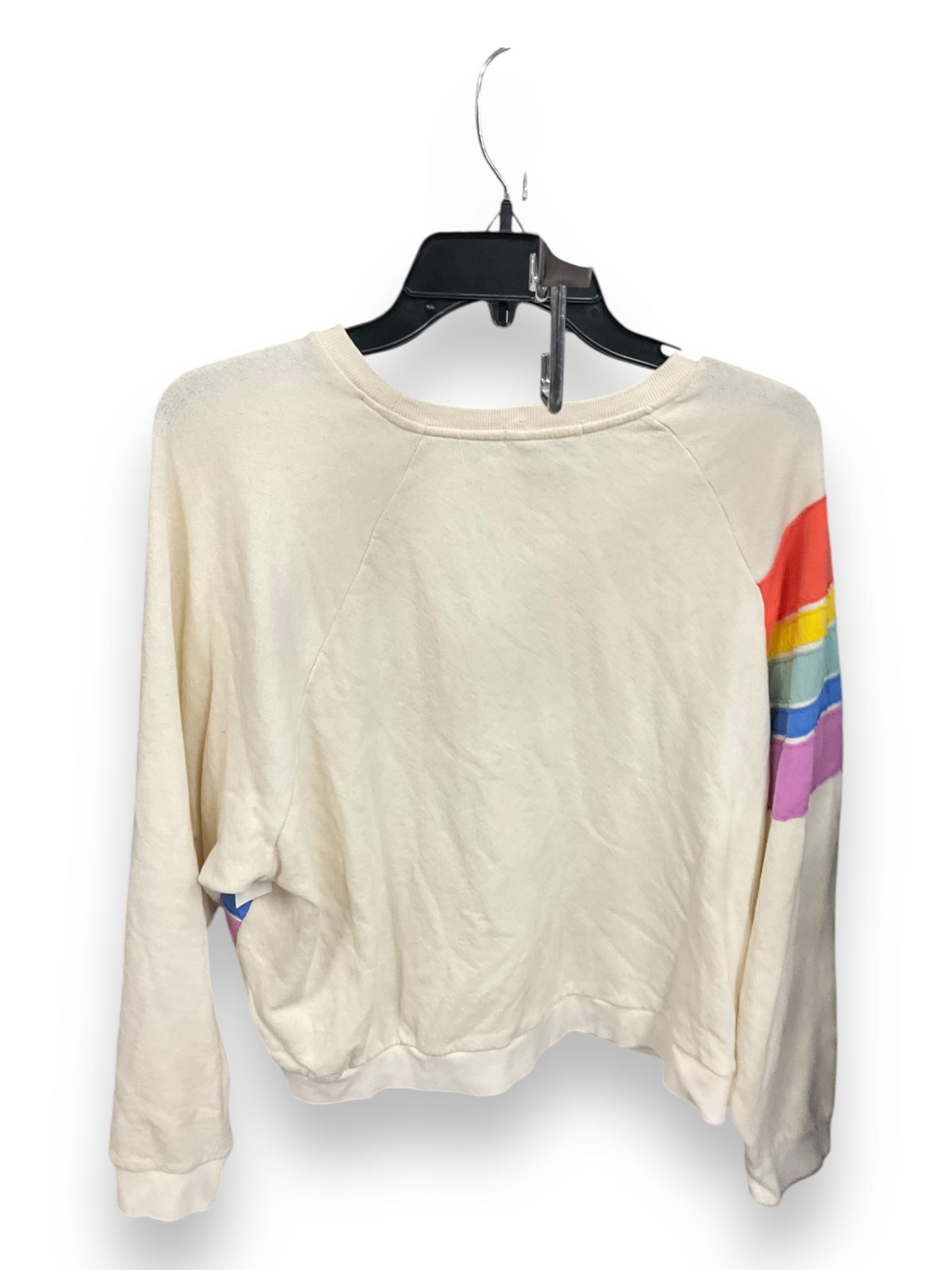 Sweatshirt Crewneck By Marine Layer In Cream, Size: Xl