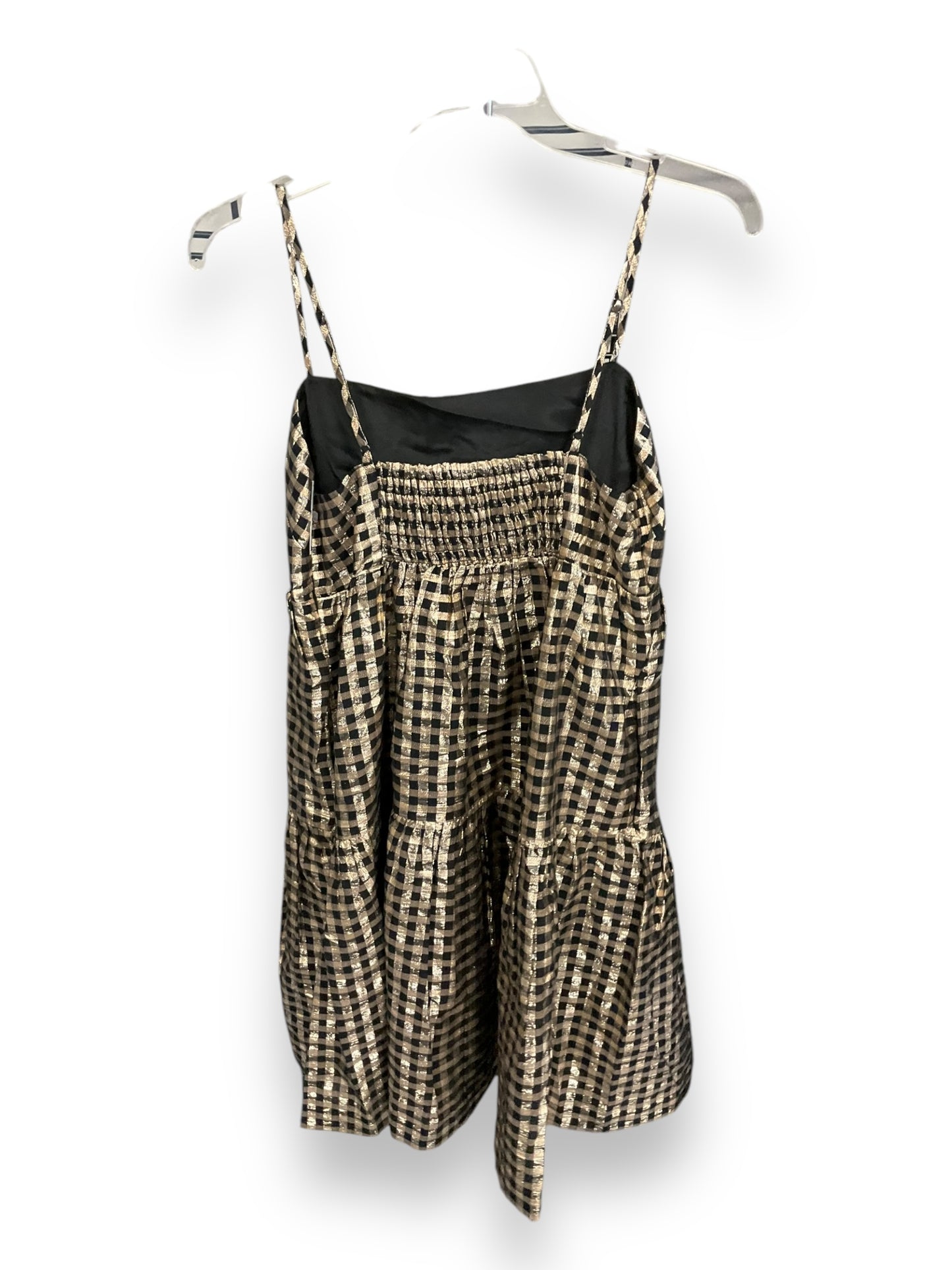 Dress Party Midi By J. Crew In Black & Gold, Size: 4