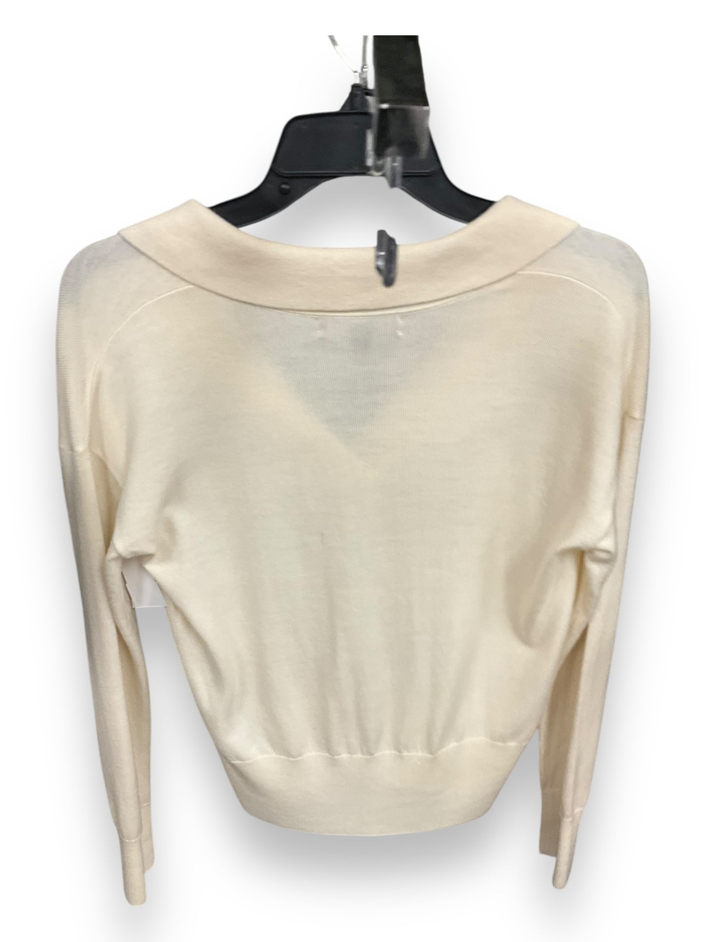 Top Long Sleeve By Banana Republic In Cream, Size: Xs