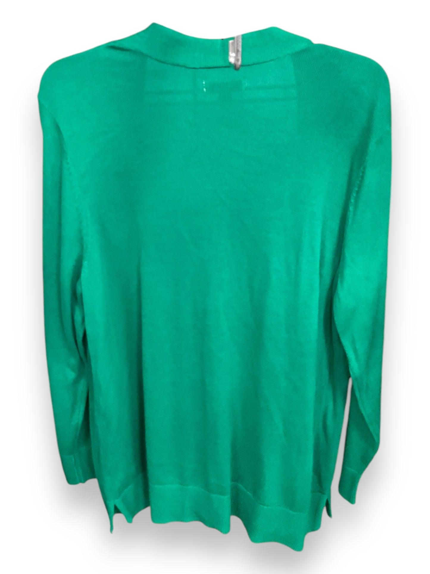 Sweater Cardigan By Croft And Barrow In Green, Size: Xl