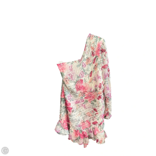 Dress Party Short By Express In Floral Print, Size: M