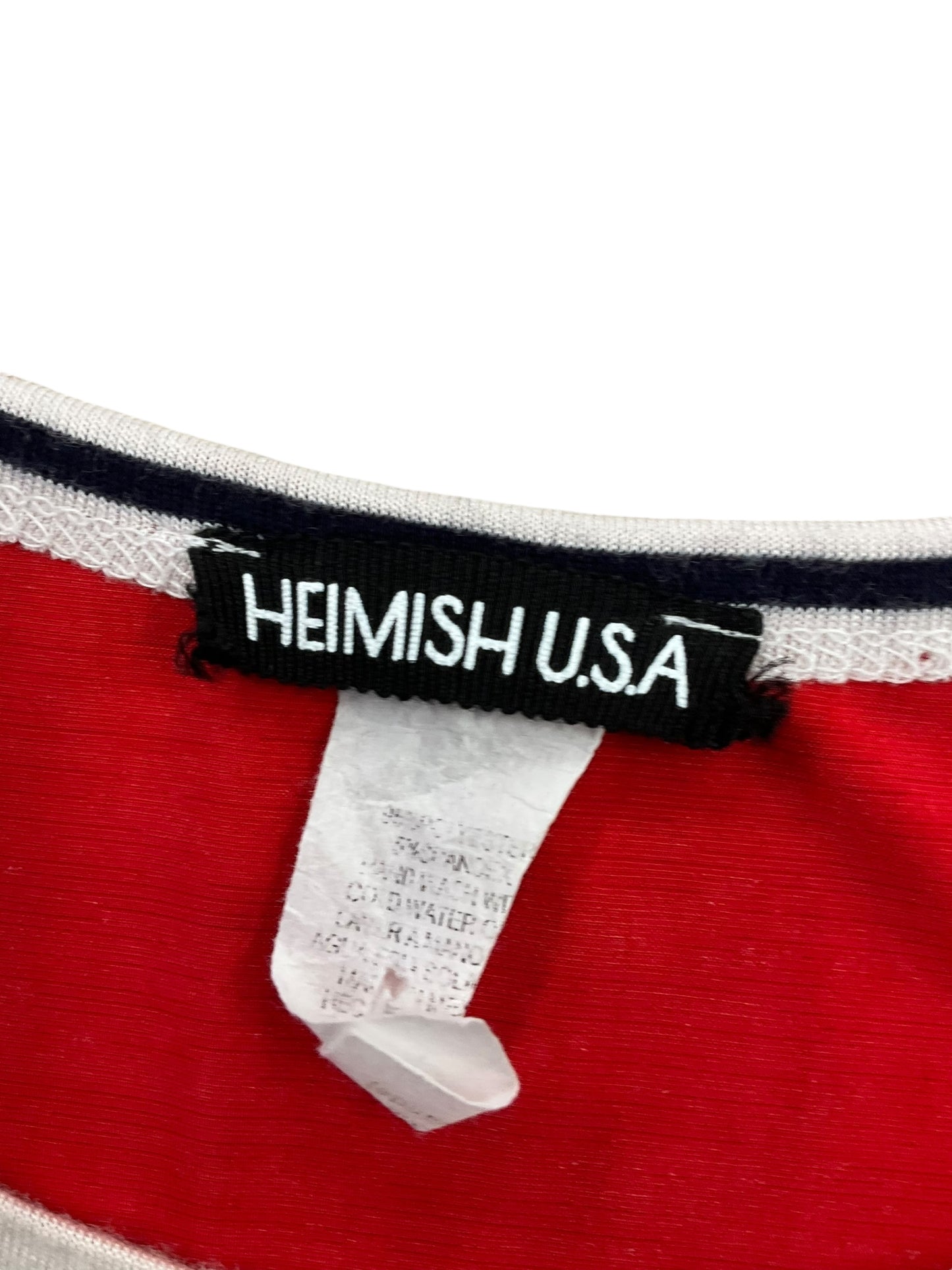 Top Short Sleeve By Heimish Usa In Blue & Red & White, Size: Xl