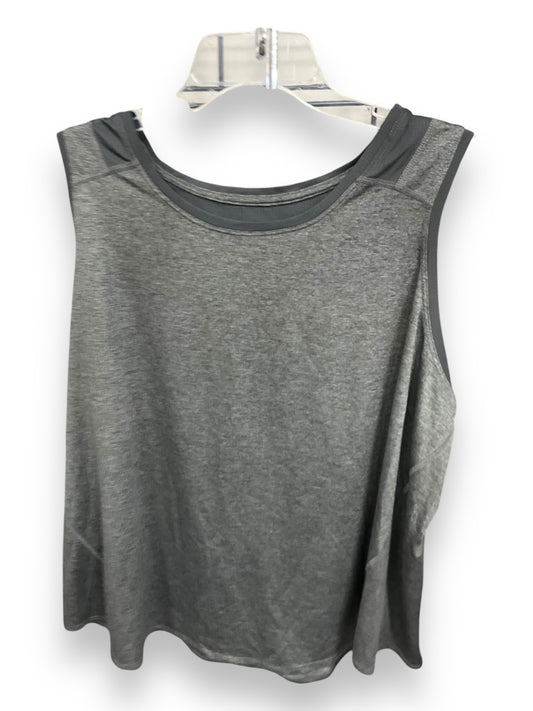 Athletic Tank Top By Tek Gear In Grey, Size: 2x