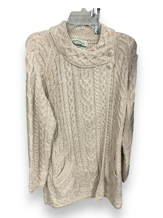 Sweater Cardigan By Clothes Mentor In Tan, Size: Xl