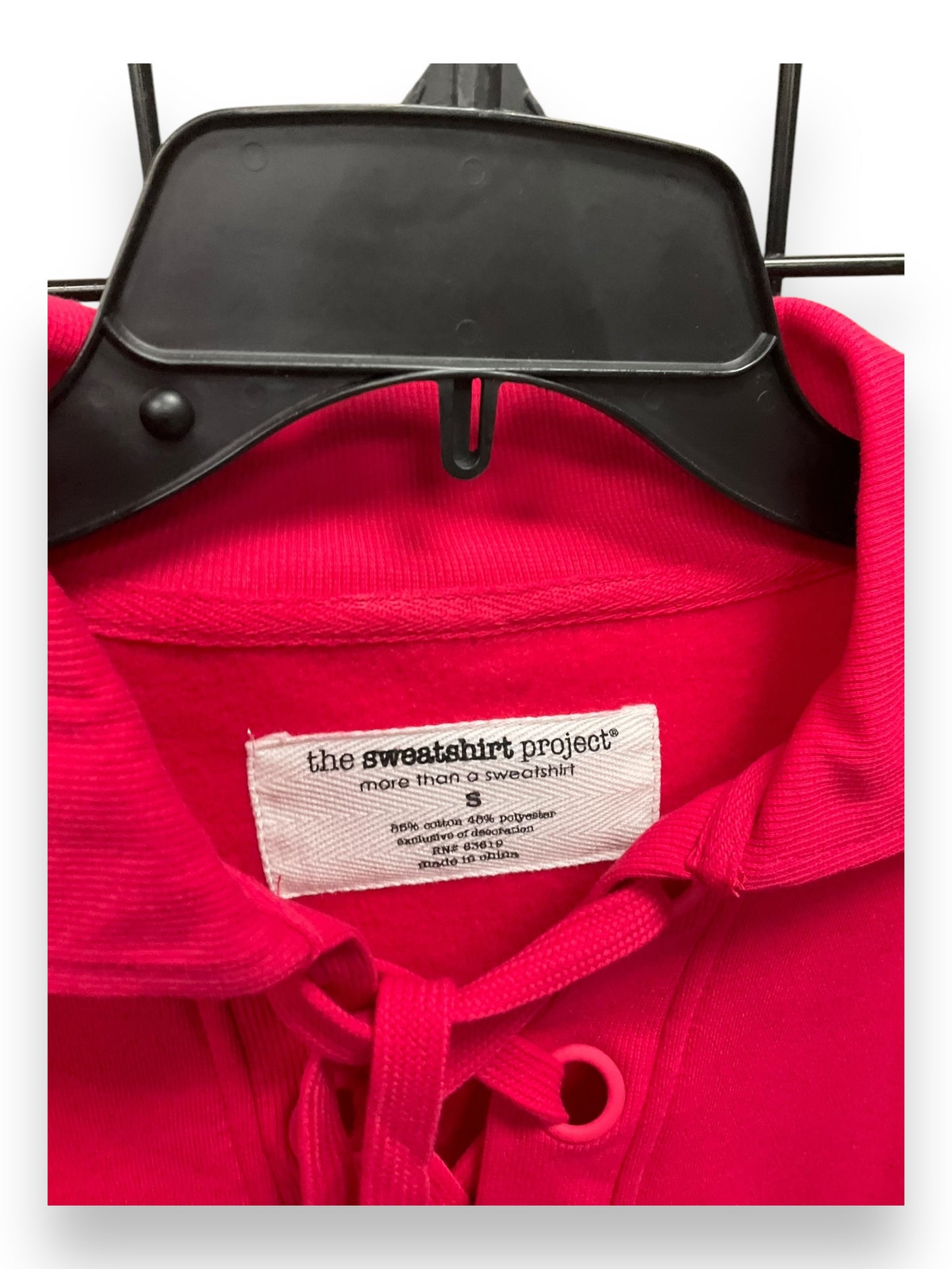 Sweatshirt Collar By Clothes Mentor In Pink, Size: S
