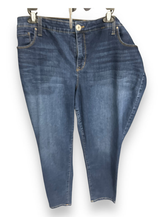 Jeans Skinny By Style And Company In Blue Denim, Size: 20