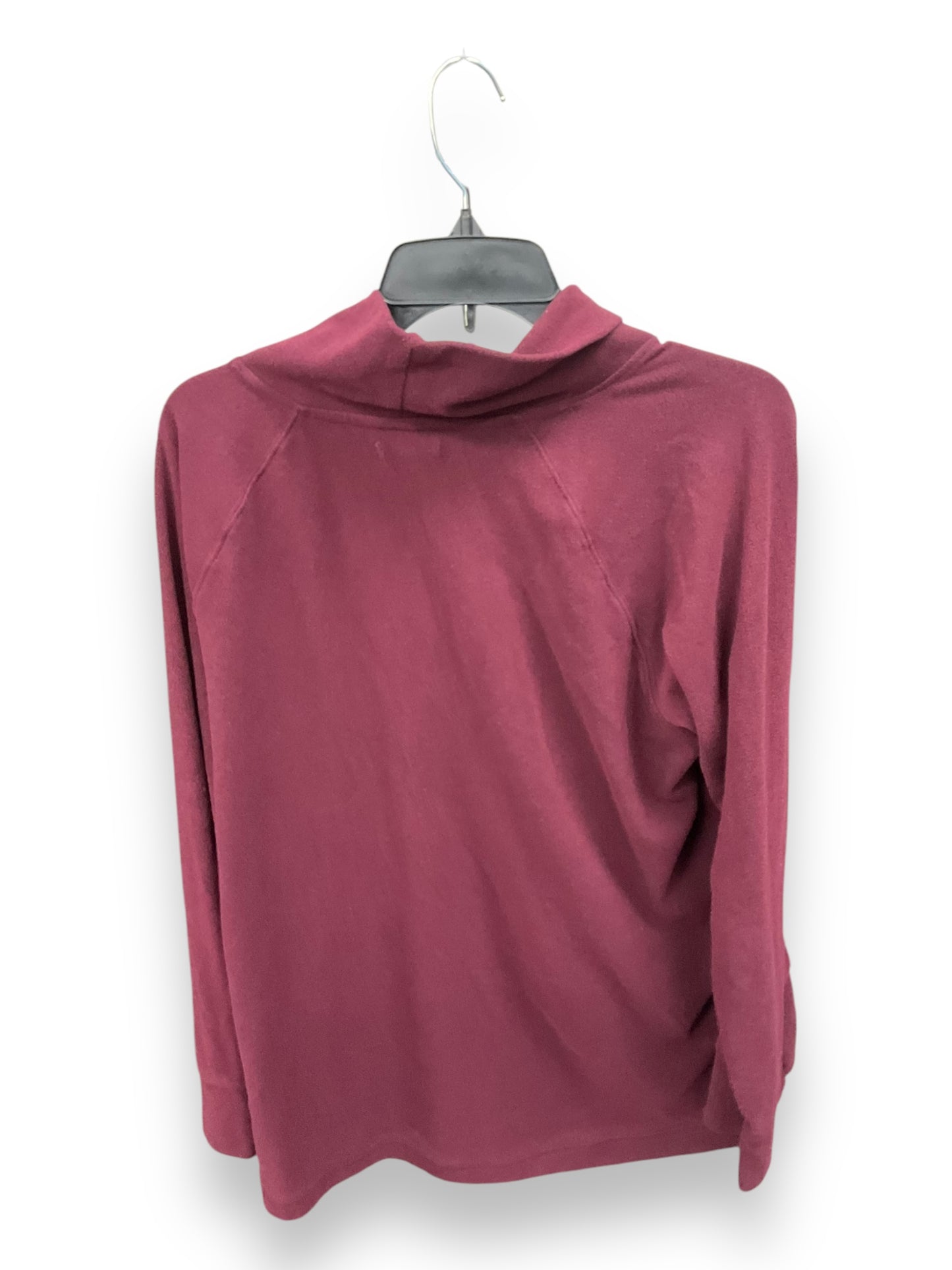 Top Long Sleeve By Maurices In Maroon, Size: Xl