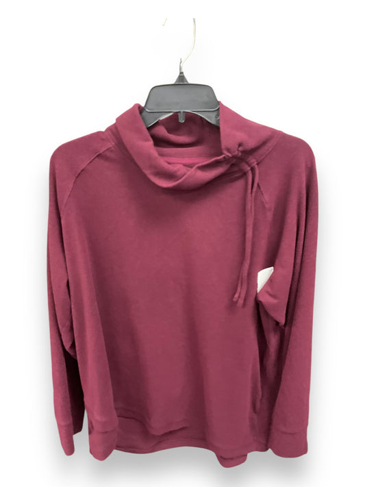 Top Long Sleeve By Maurices In Maroon, Size: Xl