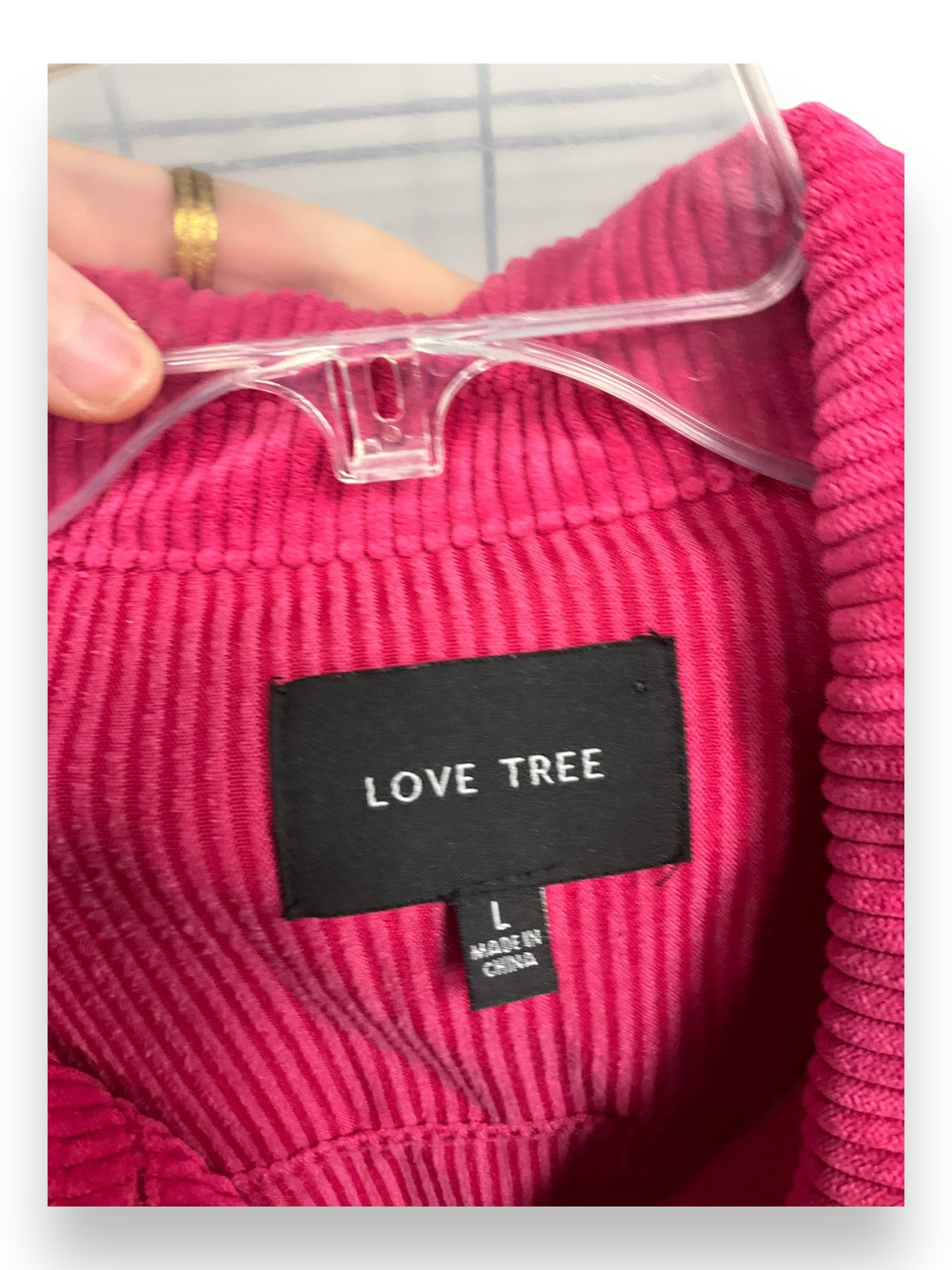 Top Long Sleeve By Love Tree In Pink, Size: L