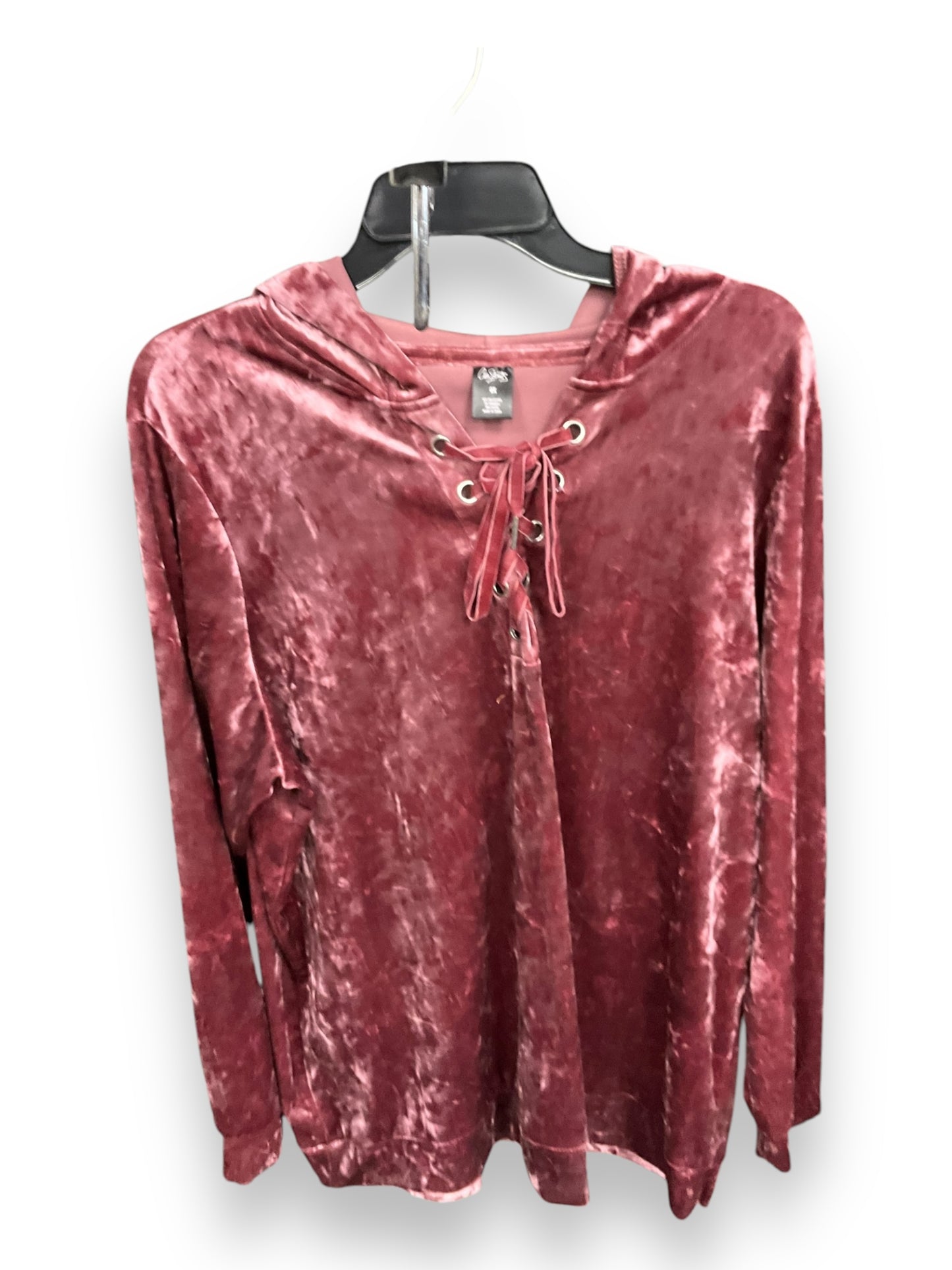 Top Long Sleeve By City Streets In Pink, Size: 0x