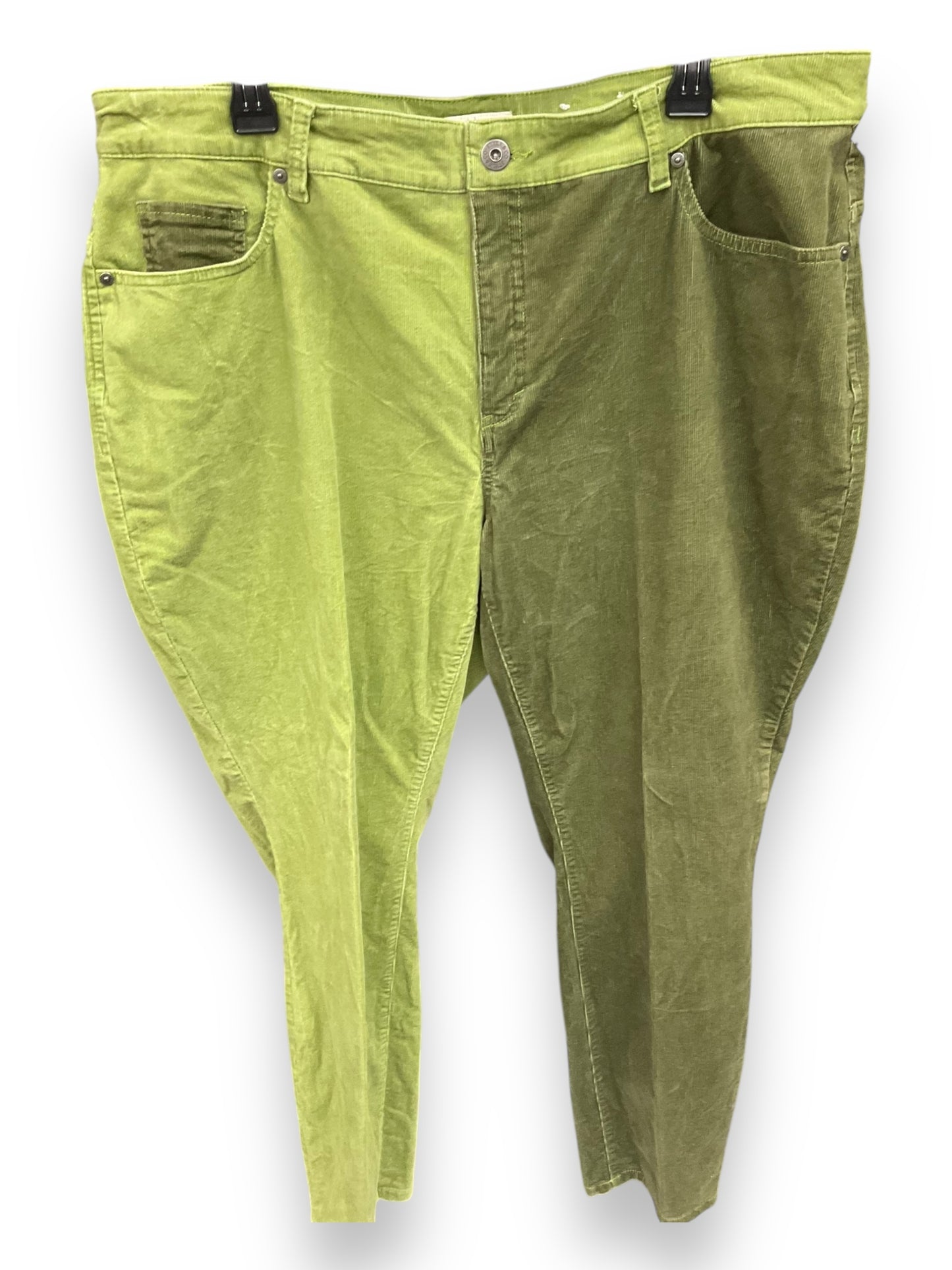 Pants Corduroy By Style And Company In Green, Size: 20