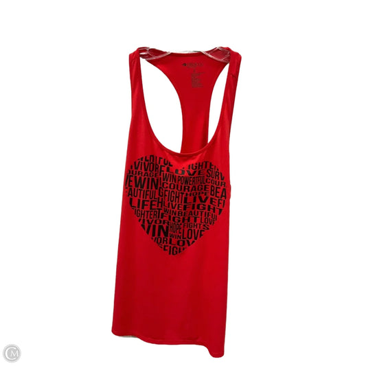 Top Sleeveless By Ideology In Red, Size: M