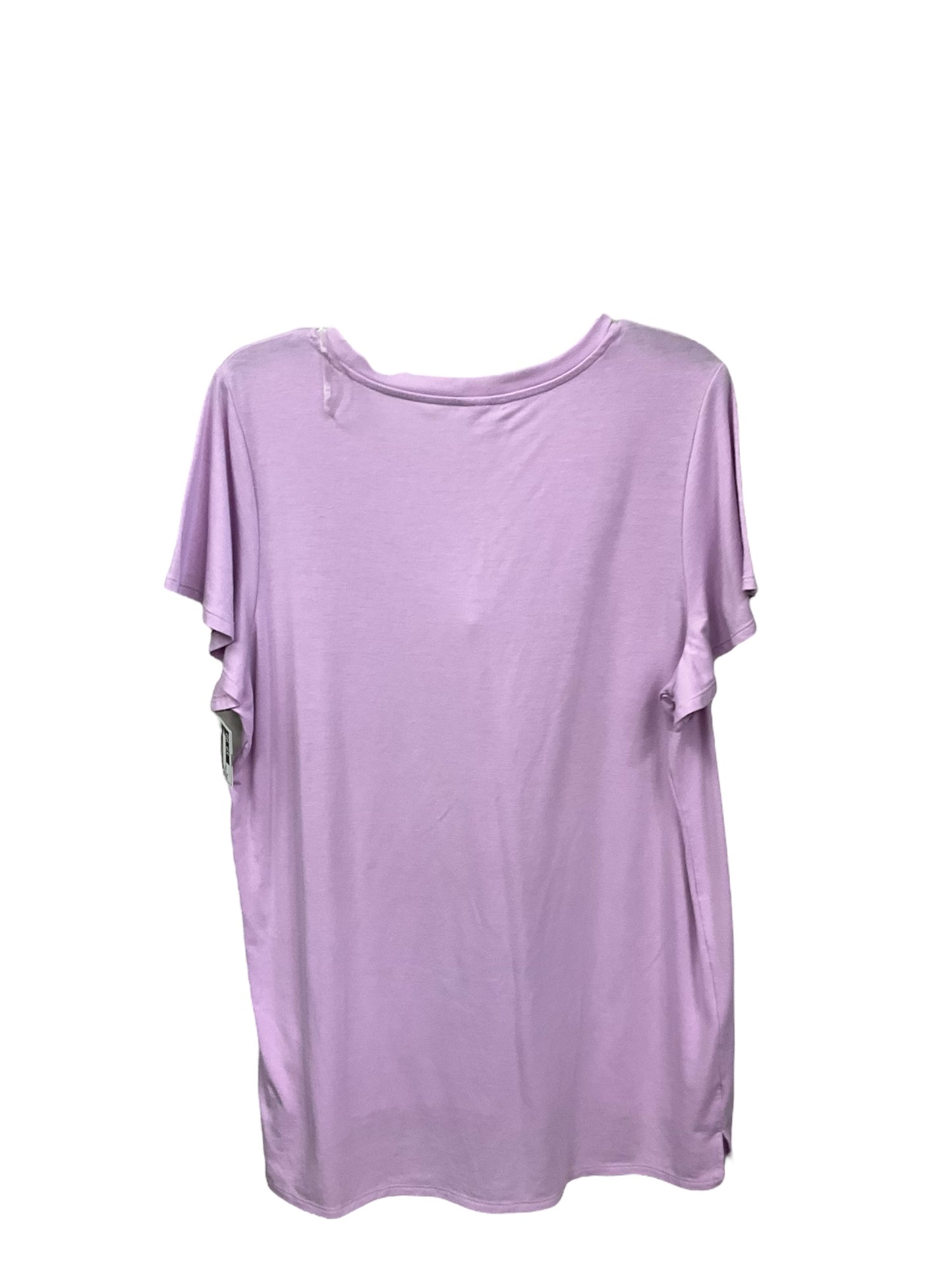 Top Short Sleeve By Clothes Mentor In Purple, Size: L