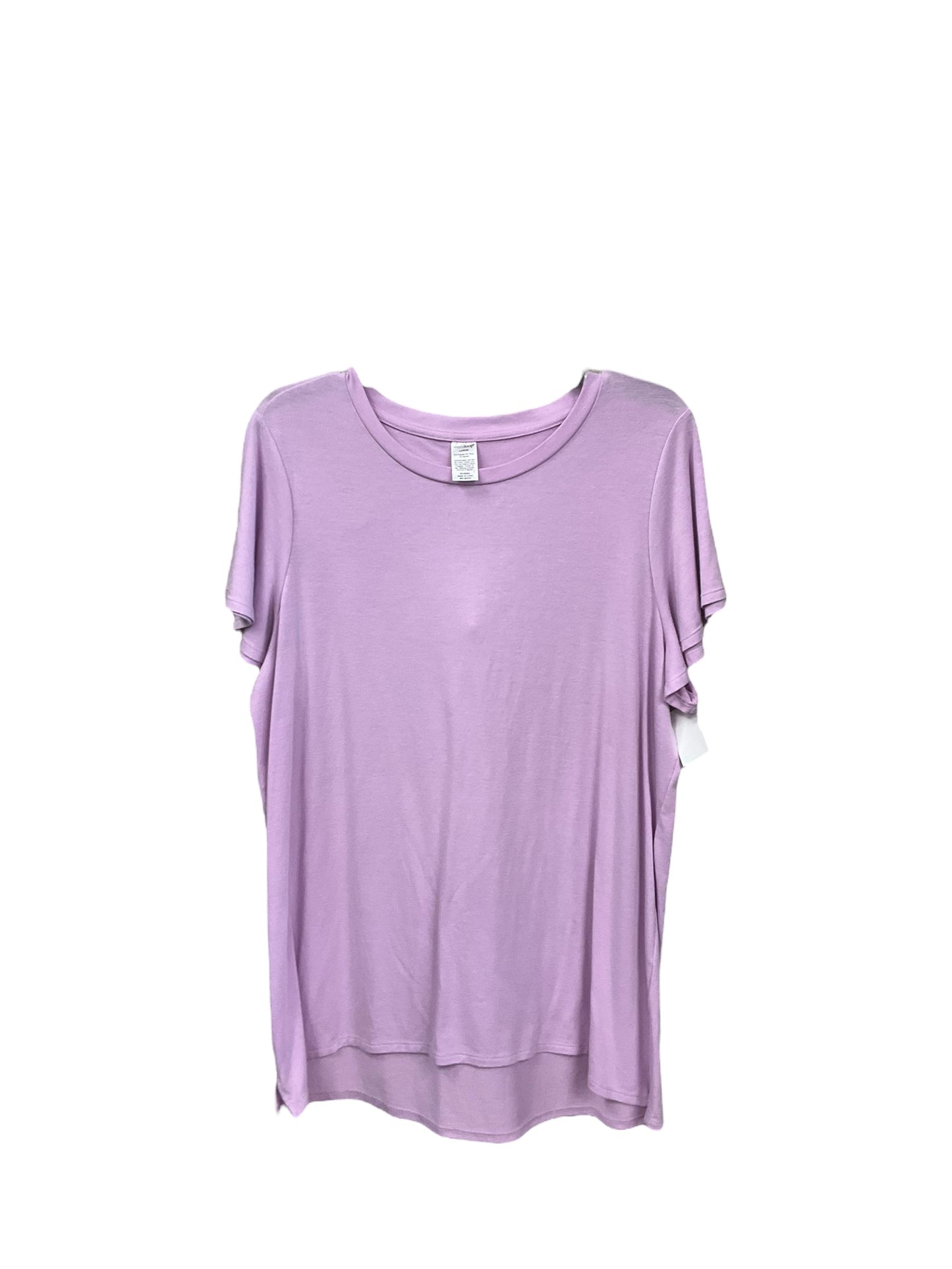 Top Short Sleeve By Clothes Mentor In Purple, Size: L