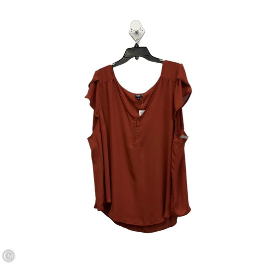 Top Short Sleeve By Torrid In Brown, Size: 4x