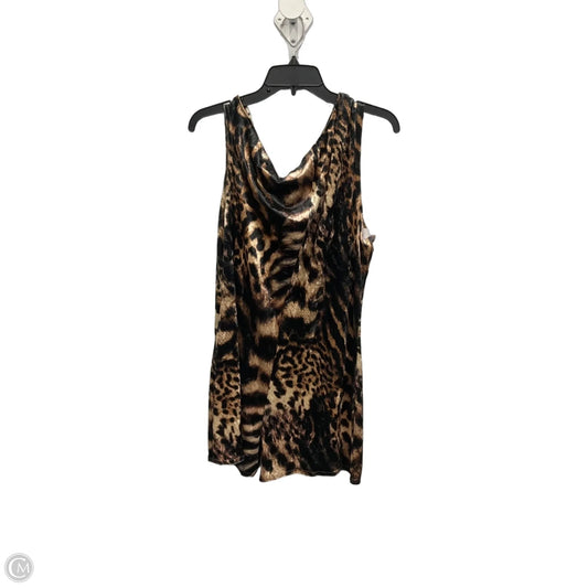 Top Sleeveless By Fashion Nova In Animal Print, Size: 2x
