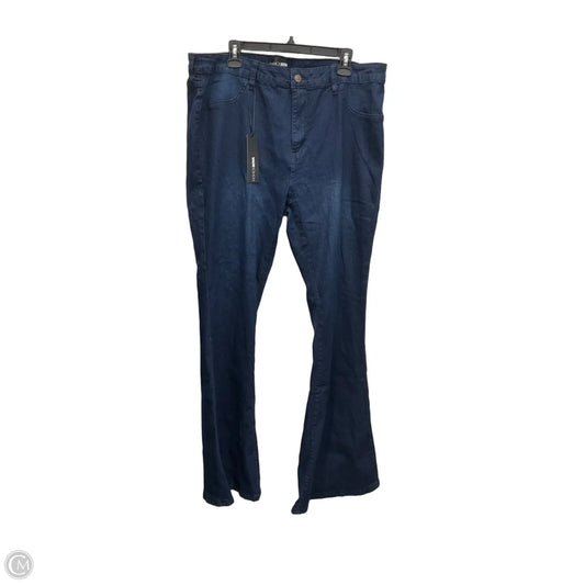 Jeans Flared By Fashion Nova In Blue Denim, Size: 22