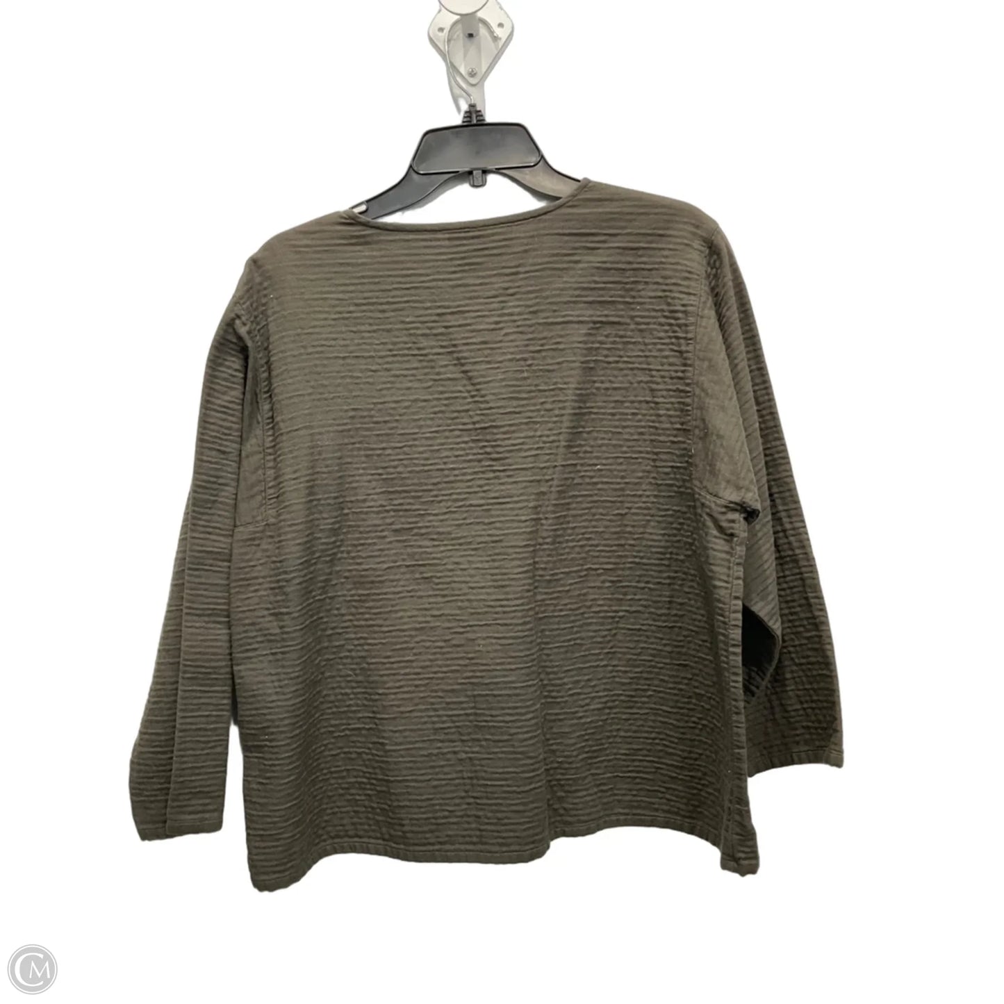 Top Long Sleeve By Eileen Fisher In Green, Size: M