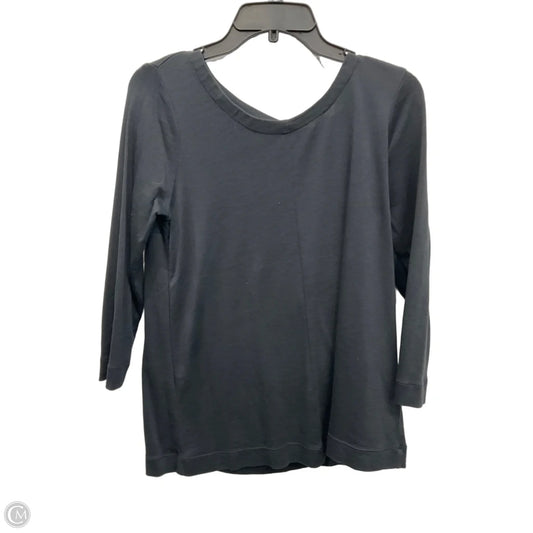 Top 3/4 Sleeve By J. Jill In Black, Size: S