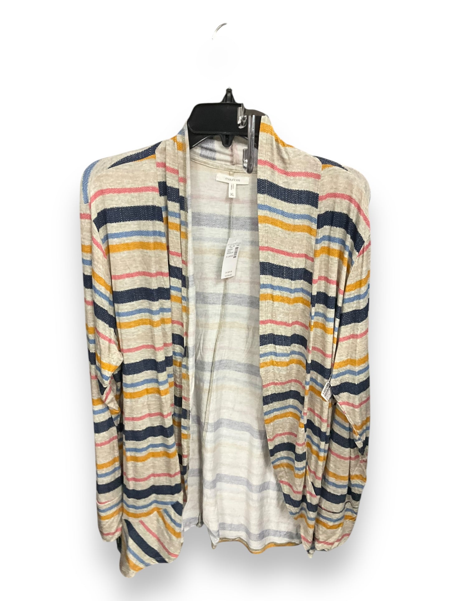 Cardigan By Maurices In Striped Pattern, Size: Xl