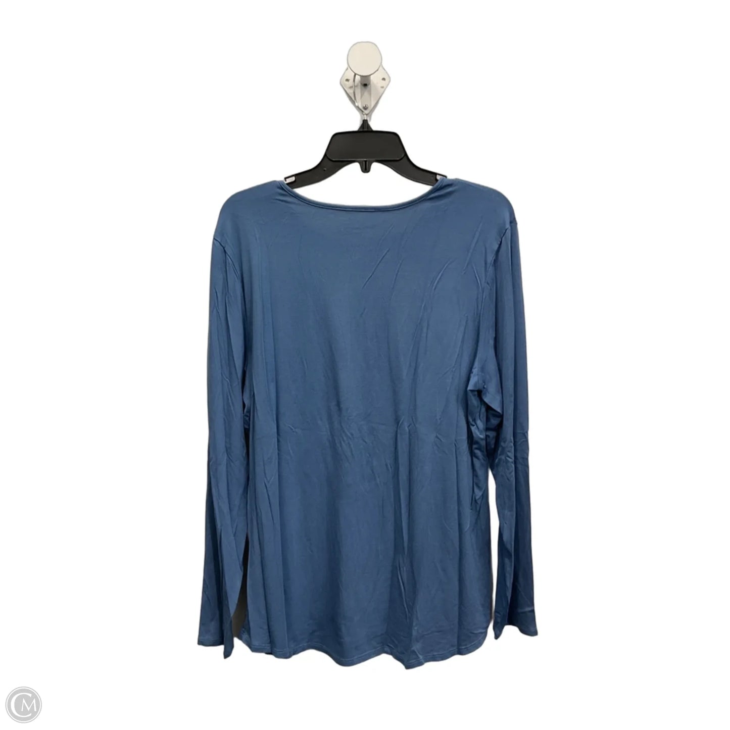 Top Long Sleeve By Chicos In Blue, Size: 3x