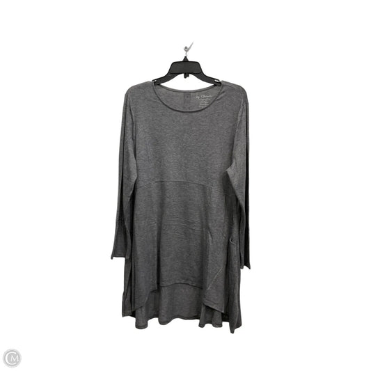 Tunic Long Sleeve By Chicos In Grey, Size: 2x