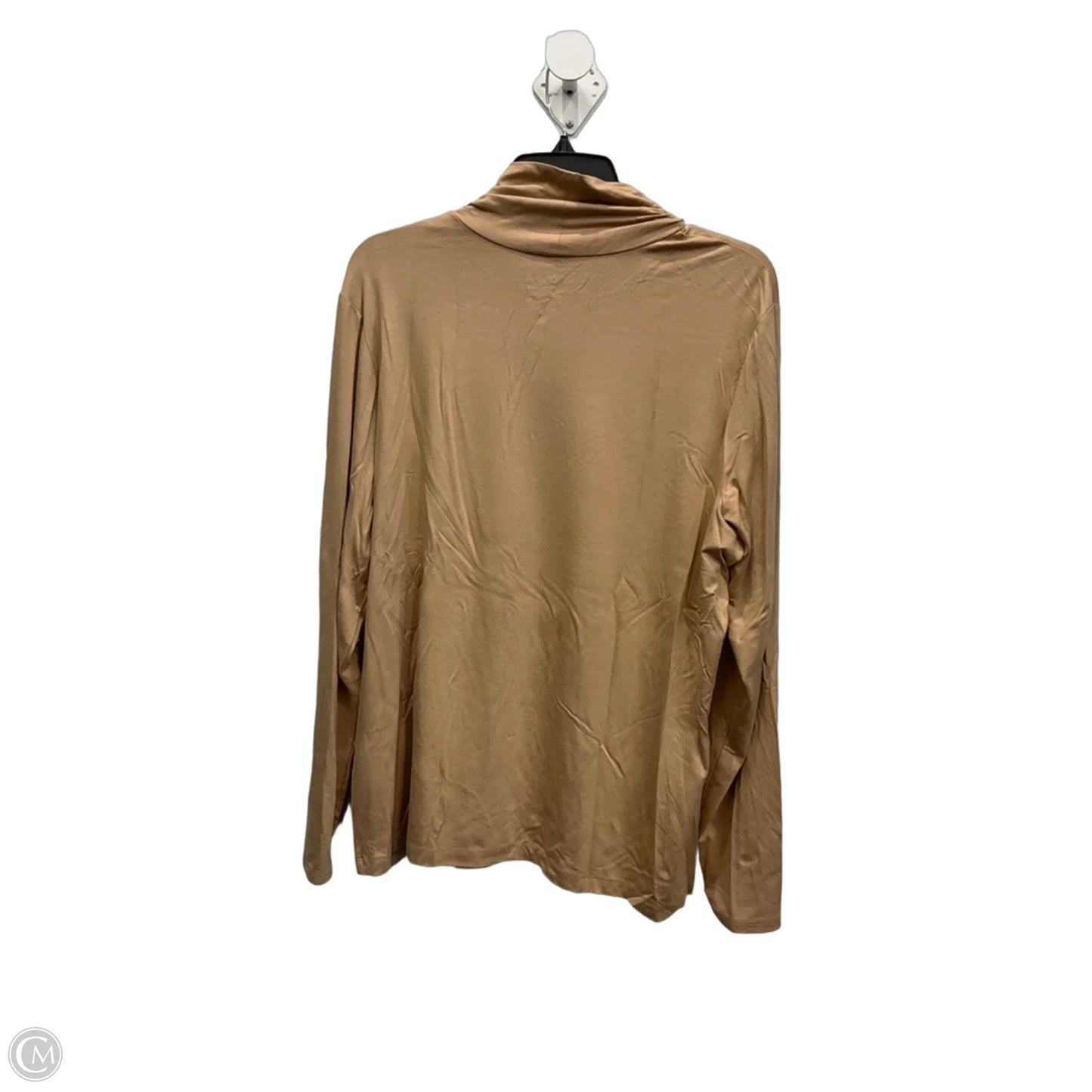 Top Long Sleeve By Chicos In Tan, Size: 3x