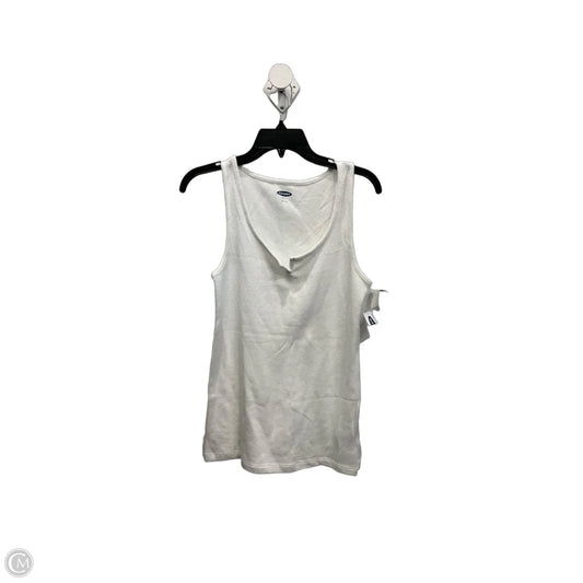 Top Sleeveless By Old Navy In White, Size: L