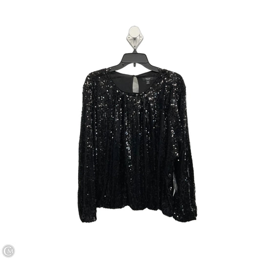 Top Long Sleeve By Simply Vera In Black, Size: Xxl